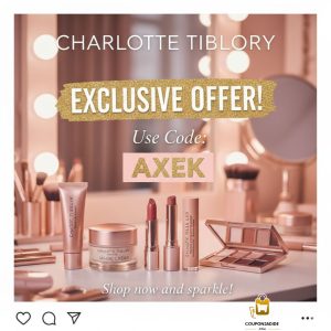 كود خصم Charlotte Tilbury | منتجات تجميل راقية بخصم خاص لكِ 1 كود خصم شارلوت تلبوري
